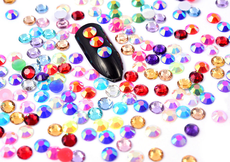 Jelly AB Rhinestones 60g Box, Resin Material with AB Sparkle