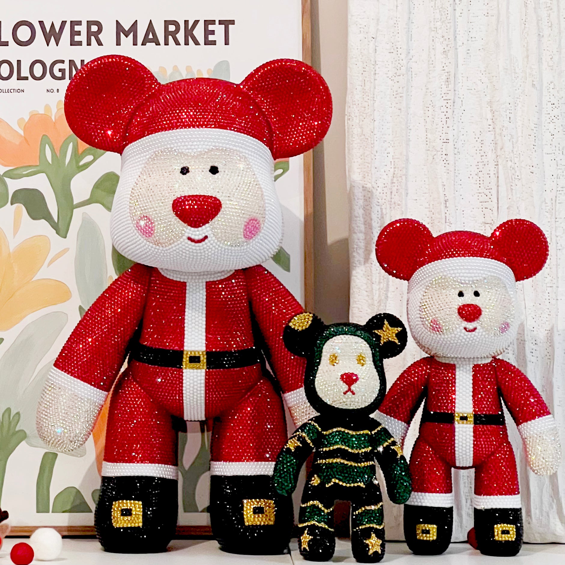Christmas Bear DIY Rhinestone Kit