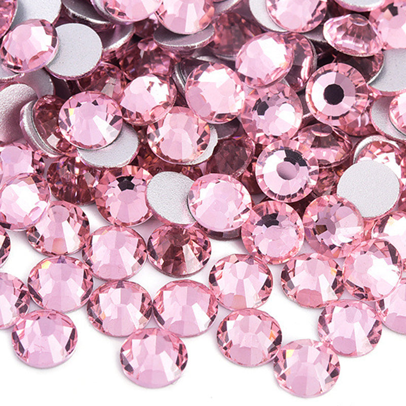 Baby Pink Glass Rhinestones 1440 Pcs