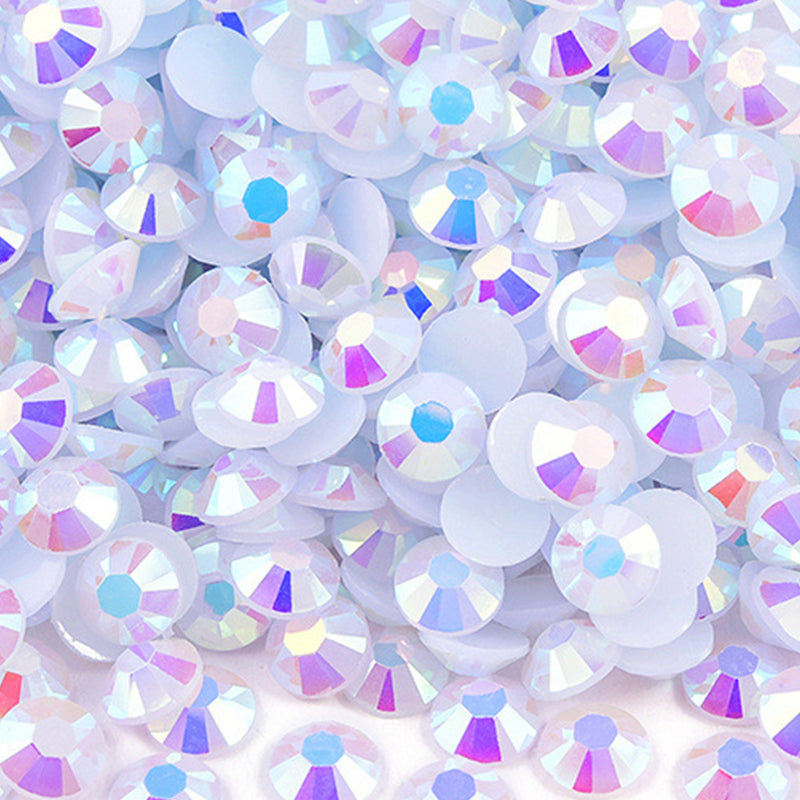 Jelly AB Rhinestones 60g Box, Resin Material with AB Sparkle