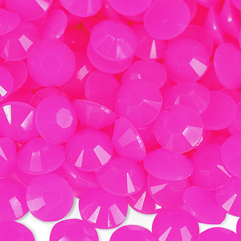 Matt solid Rhinestones 60g Box, Resin Material, Candy Color