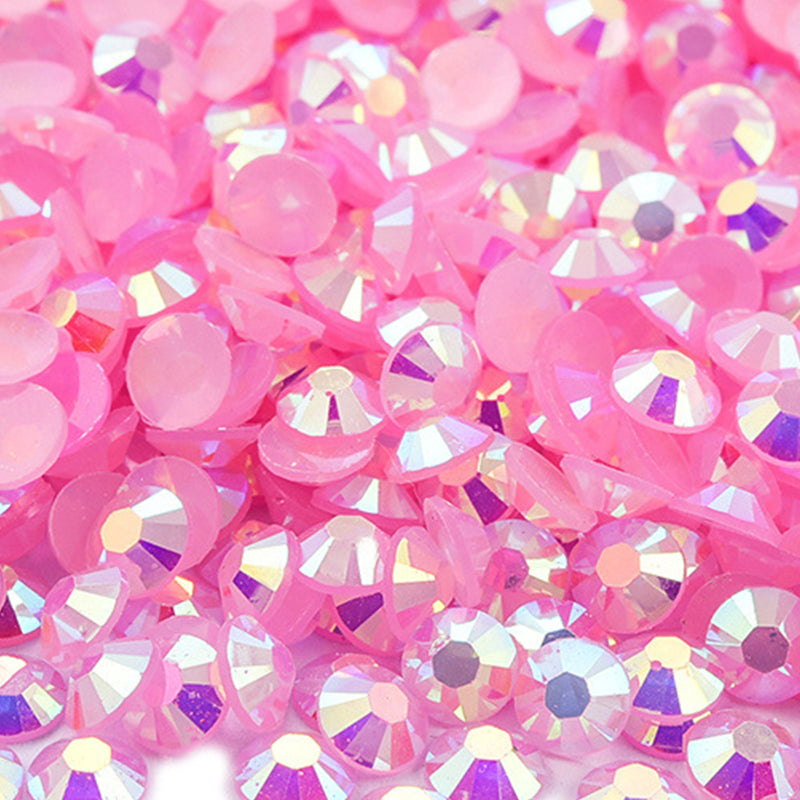 Jelly AB Rhinestones 60g Box, Resin Material with AB Sparkle