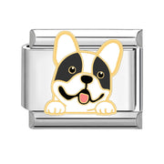 Frankie Bulldog - Silver Italy Charm