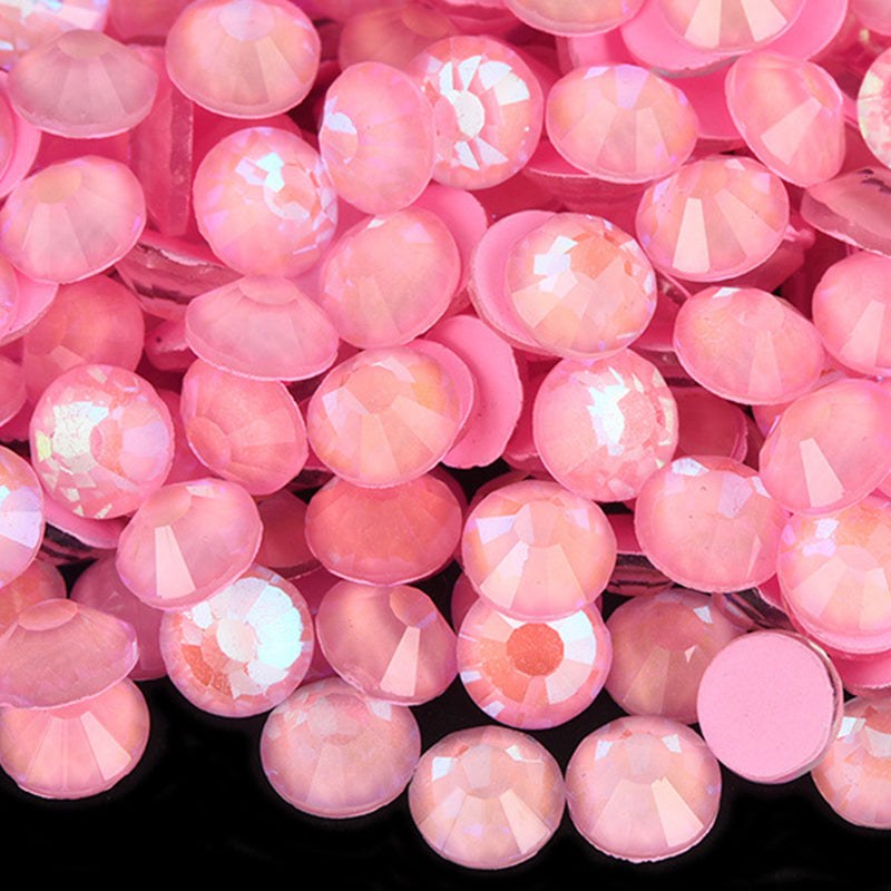 Luminous Baby Pink Glass Rhinestones 1440 Pcs