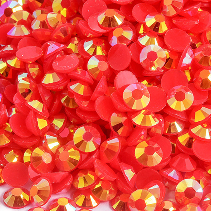 Jelly AB Rhinestones 60g Box, Resin Material with AB Sparkle