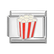 Popcorn- Silver Italy Charm