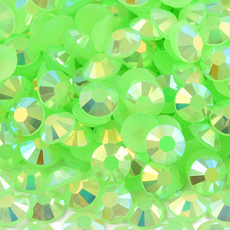Jelly AB Rhinestones 60g Box, Resin Material with AB Sparkle
