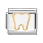 Teeth- Silver Italy Charm