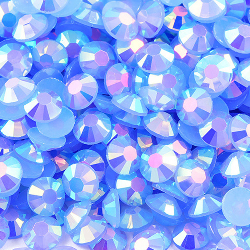 Jelly AB Rhinestones 60g Box, Resin Material with AB Sparkle