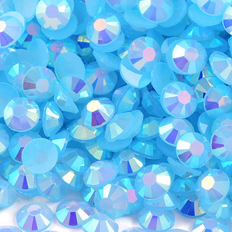 Jelly AB Rhinestones 60g Box, Resin Material with AB Sparkle