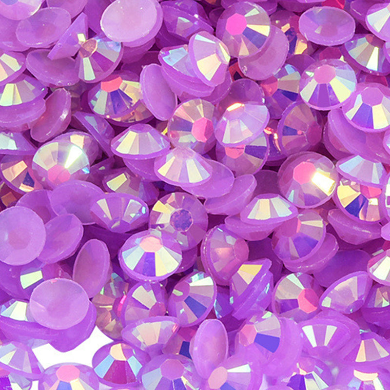 Jelly AB Rhinestones 60g Box, Resin Material with AB Sparkle