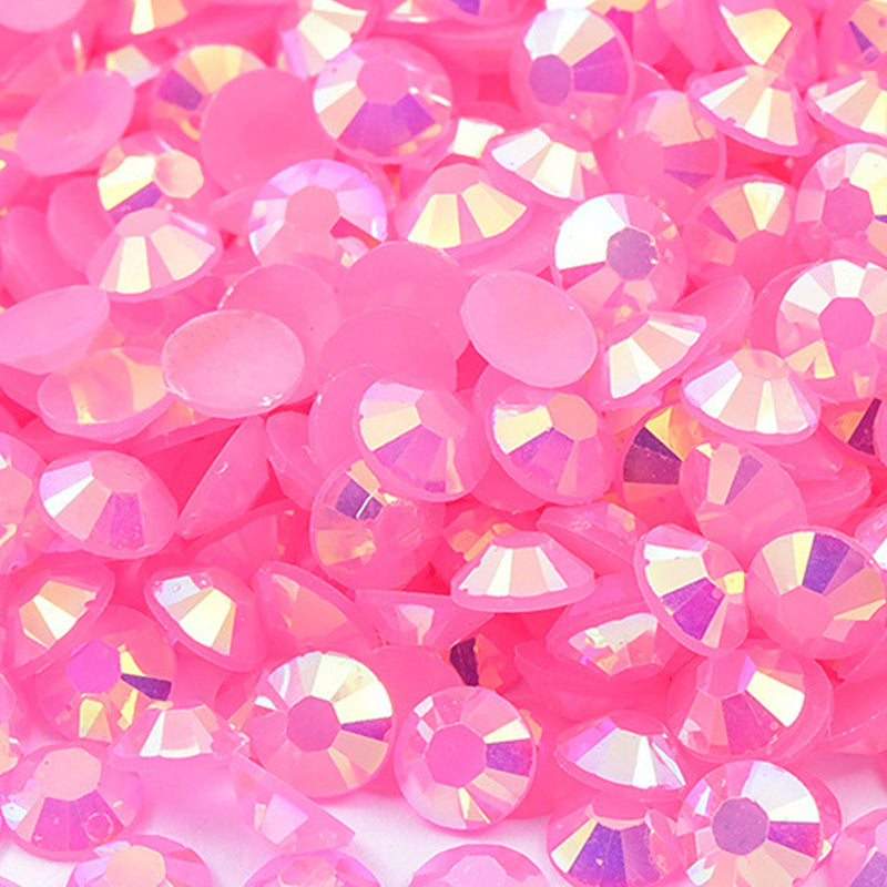 Jelly AB Rhinestones 60g Box, Resin Material with AB Sparkle